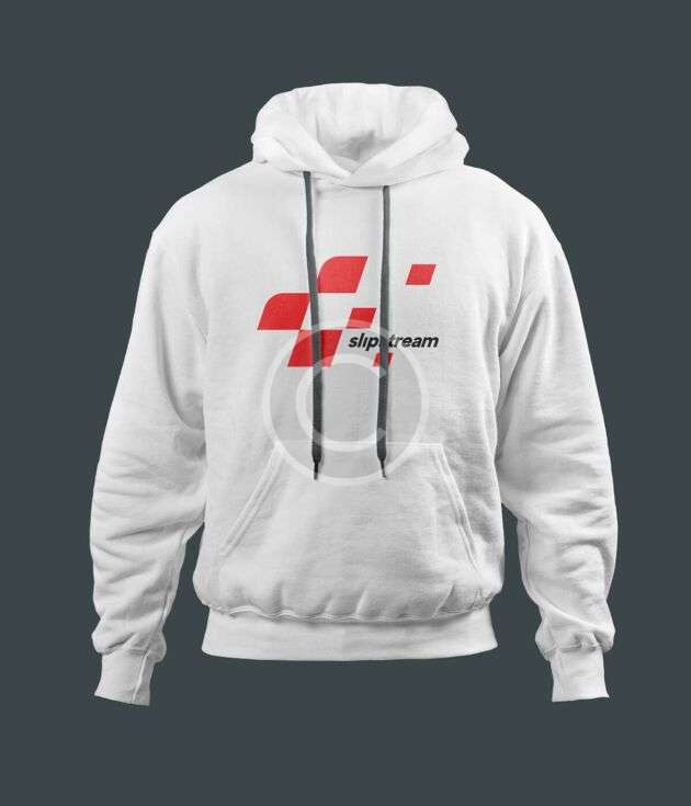 White performance sweatshirt